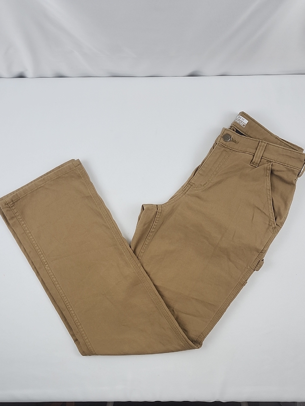 Carhart Womens Rugged Flex Loose Fit Canvas Work Pants 6 Regular Yukon Brown